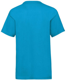 Fruit of the Loom Effen t-shirt kinder/kids valueweight Blauw - 140/146