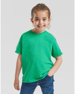 Fruit of the Loom Effen t-shirt kinder/kids valueweight Blauw - 152/158