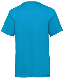 Fruit of the Loom Effen t-shirt kinder/kids valueweight Blauw - 164/170