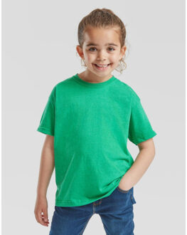 Fruit of the Loom Effen t-shirt kinder/kids valueweight - maat 152/158 Paars