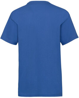 Fruit of the Loom Effen t-shirt kinder/kids valueweight - maat 92 Blauw