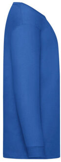Fruit of the Loom Effen t-shirt met lange mouwen voor kinderen/kids Blauw - 140/146
