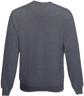 Fruit of the Loom Fruit Of Loom Heren Klassiek 80/20 set-in Sweater (Donker Heather Grijs) - maat M Donkergrijs