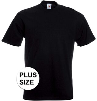 Fruit of the Loom Grote maten t-shirt - zwart - heren - voordelig - katoen - Herenkleding