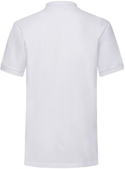 Fruit of the Loom Heren 65/35 Heavyweight Piqué Poloshirt Korte Mouwen. (Wit)