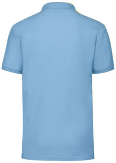 Fruit of the Loom Heren 65/35 poloshirt Blauw - XL