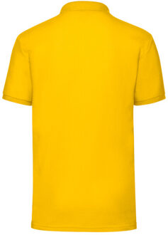 Fruit of the Loom Heren 65/35 poloshirt Geel - M