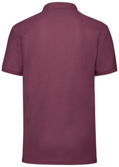Fruit of the Loom Heren 65/35 poloshirt - maat S Rood