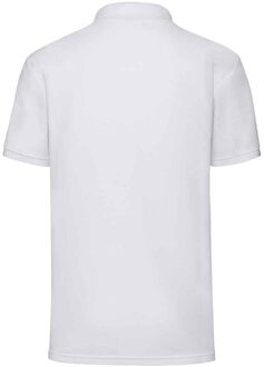Fruit of the Loom Heren 65/35 Poloshirt (Wit) - 5XL