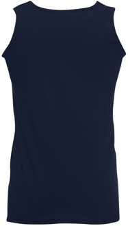 Fruit of the Loom Heren Atletisch Mouwloos Hemd / Tanktop (Donker Marine) Blauw - XL
