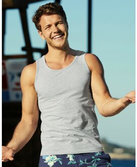 Fruit of the Loom Heren Atletisch Mouwloos Hemd / Tanktop (Heather Grijs)