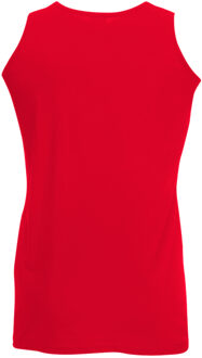 Fruit of the Loom Heren Atletisch Mouwloos Hemd / Tanktop (Rood) - XL
