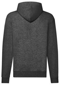 Fruit of the Loom Heren classic heather hooded jacket - maat XL Grijs
