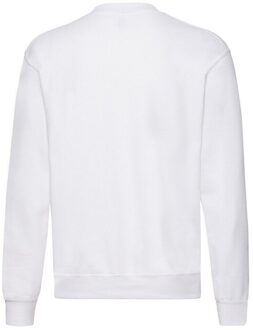 Fruit of the Loom Heren Classic Heather Raglan Sweatshirt (Wit) - maat L