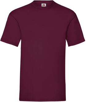 Fruit of the Loom Heren Crew Neck Korte Mouw T-shirt-Bourgondië (5 Pack) Bourgogne - 3XL