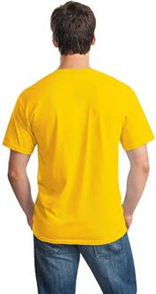 Fruit of the Loom Heren Crew Neck Korte Mouw T-shirt-Geel (5 Pack) - maat