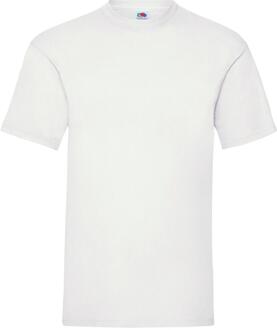 Fruit of the Loom Heren Crew Neck Korte Mouw T-shirt-Wit (5 Pak) - XL