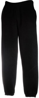 Fruit of the Loom Heren Elastische Manchet Trainingsbroek / Joggingbroek (Zwart) - XL