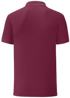 Fruit of the Loom Heren getailleerd polo shirt Bourgogne