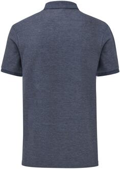 Fruit of the Loom Heren getailleerd polo shirt Navy/blauw