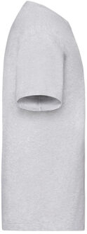 Fruit of the Loom Heren heather zwaar katoenen t-shirt - maat XXXL Grijs