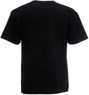 Fruit of the Loom Heren Heavy Weight ® Katoenen T-shirt Korte Mouwen (Zwart) - 2XL