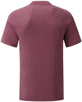 Fruit of the Loom Heren Iconic 150 Heather T-Shirt (Heide Bourgogne) - maat XL