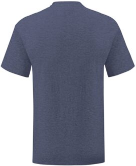 Fruit of the Loom Heren Iconic 150 Heather T-Shirt (Heide-Marine) Donkergrijs - S