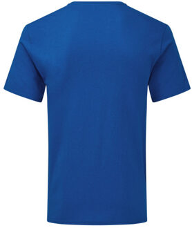 Fruit of the Loom Heren iconic 150 v hals t-shirt Blauw - S