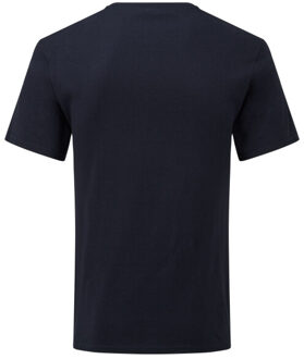 Fruit of the Loom Heren iconic 150 v hals t-shirt Blauw - XXXL