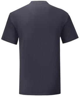 Fruit of the Loom Heren iconic 150 v hals t-shirt Navy