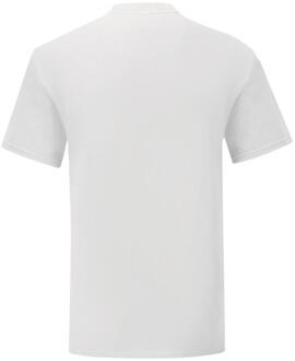 Fruit of the Loom Heren iconic 150 v hals t-shirt Wit