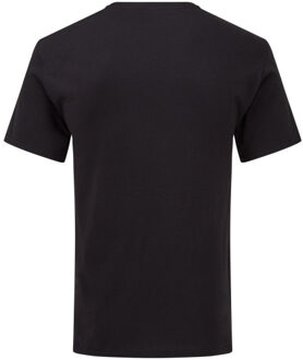 Fruit of the Loom Heren iconic 150 v hals t-shirt Zwart - M