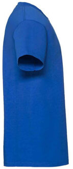 Fruit of the Loom Heren iconic 195 premium ringspun katoen t-shirt Blauw - S