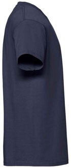 Fruit of the Loom Heren iconic 195 premium ringspun katoen t-shirt Blauw - XXL / XXXL