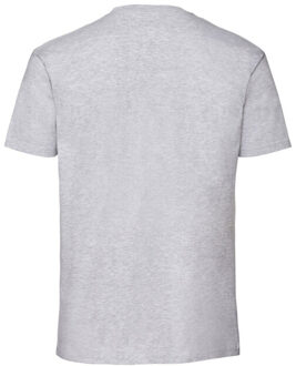 Fruit of the Loom Heren iconic 195 premium ringspun katoen t-shirt Grijs - XXXL