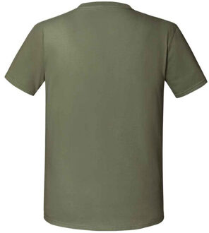 Fruit of the Loom Heren iconic 195 premium ringspun katoen t-shirt Groen - XXXL