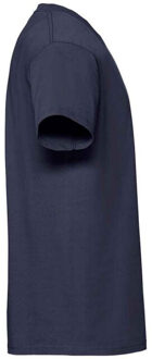 Fruit of the Loom Heren iconic 195 premium ringspun katoen t-shirt - maat 5XL Blauw