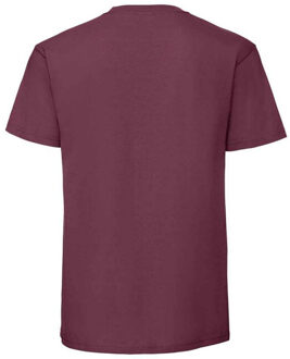 Fruit of the Loom Heren iconic 195 premium ringspun katoen t-shirt - maat S Rood