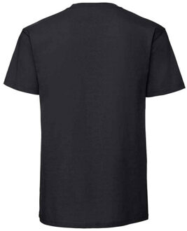Fruit of the Loom Heren iconic 195 premium ringspun katoen t-shirt - maat S Zwart