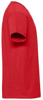 Fruit of the Loom Heren iconic 195 premium ringspun katoen t-shirt - maat XL Rood