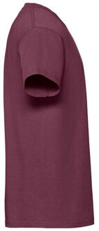 Fruit of the Loom Heren iconic 195 premium ringspun katoen t-shirt - maat XL Rood