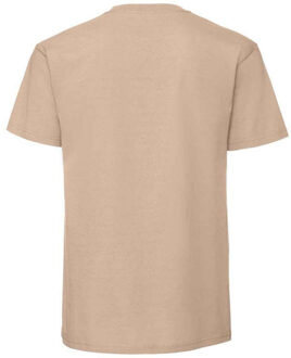 Fruit of the Loom Heren iconic 195 premium ringspun katoen t-shirt - maat XXL / XXXL Beige