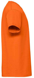 Fruit of the Loom Heren iconic 195 premium ringspun katoen t-shirt Oranje - XXXL