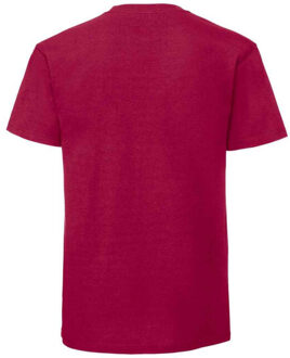 Fruit of the Loom Heren iconic 195 premium ringspun katoen t-shirt Roze - M