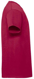 Fruit of the Loom Heren iconic 195 premium ringspun katoen t-shirt Roze