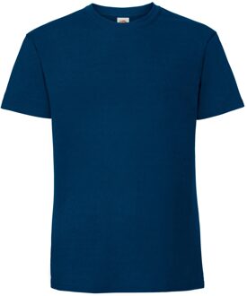 Fruit of the Loom Heren Iconic Premium Ringspun Katoen T-Shirt (Blauw in de bergen) Navy - M