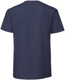 Fruit of the Loom Heren iconic premium ringspun katoen t-shirt Blauw