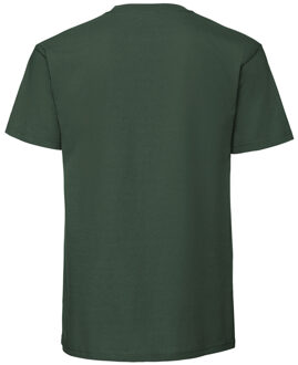 Fruit of the Loom Heren Iconic Premium Ringspun Katoen T-Shirt (Fles groen) - M