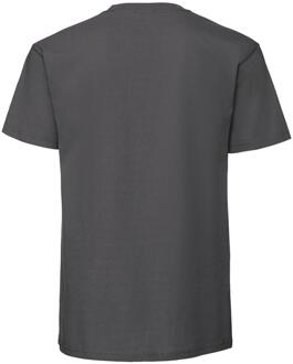 Fruit of the Loom Heren iconic premium ringspun katoen t-shirt Grijs